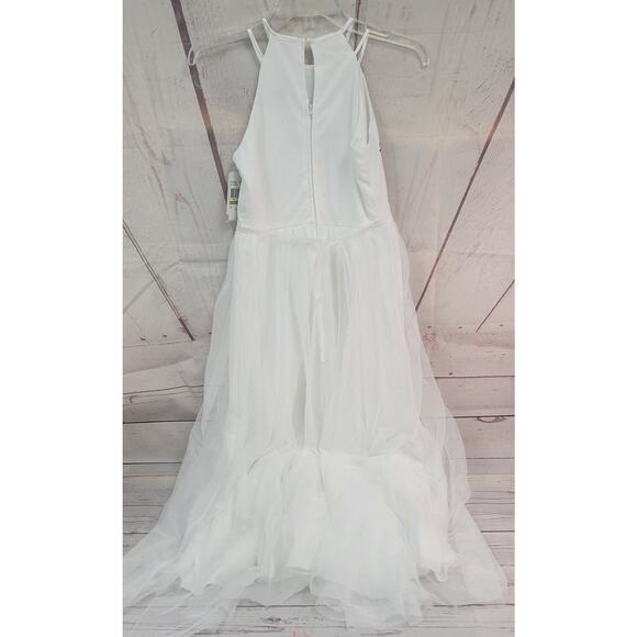 Speechless Kids Size 14 Sleeveless White Long Dress/Gown - Picture 2 of 11